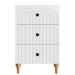 Dulap de noapte cu sertar Alb foarte lucios 43x 41 x 66,5 cm - WALTI WALTI