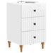 Dulap de noapte cu sertar Alb foarte lucios 43x 41 x 66,5 cm - WALTI WALTI