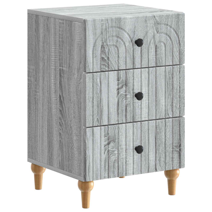 Dulap de noapte Sonoma gri 43x 41 x 66,5 cm Lemn prelucrat - WALTI WALTI