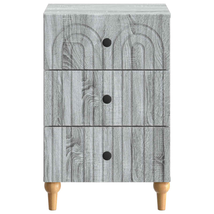 Dulap de noapte Sonoma gri 43x 41 x 66,5 cm Lemn prelucrat - WALTI WALTI