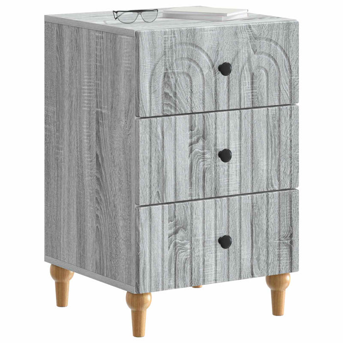 Dulap de noapte Sonoma gri 43x 41 x 66,5 cm Lemn prelucrat - WALTI WALTI