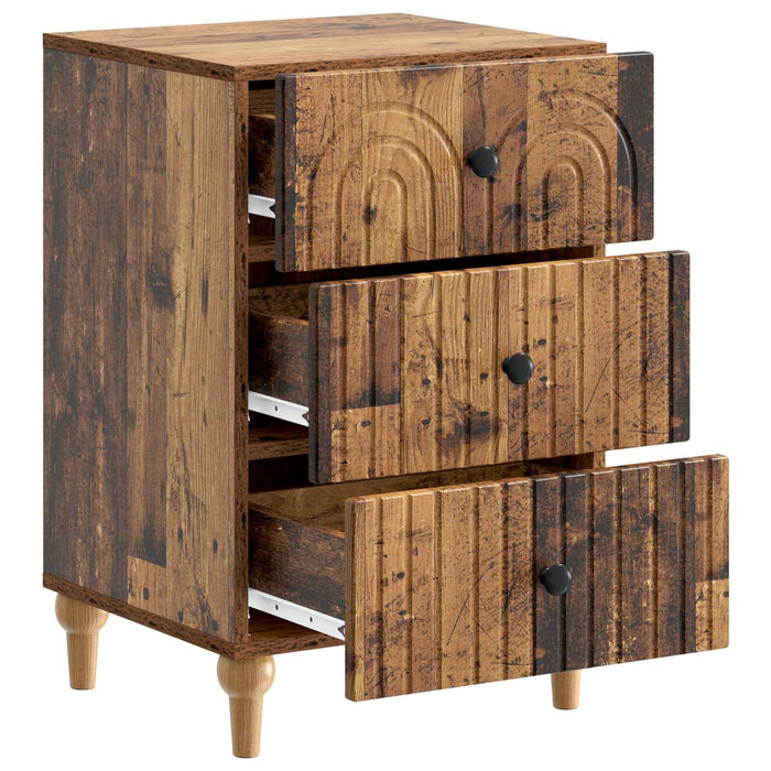 Dulap de noapte Lemn vechi 43x 41 x 66,5 cm Lemn prelucrat - WALTI WALTI