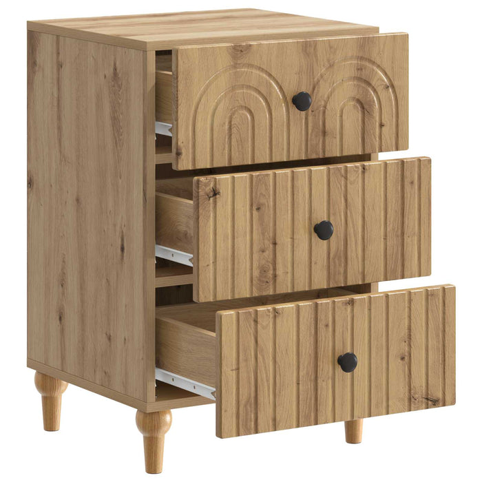Dulap de noapte cu sertar Stejar Artizanal 43x 41 x 66,5 cm - WALTI WALTI