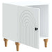 Dulap de noapte Alb 43 x 34,5 x 50 cm Lemn prelucrat - WALTI WALTI