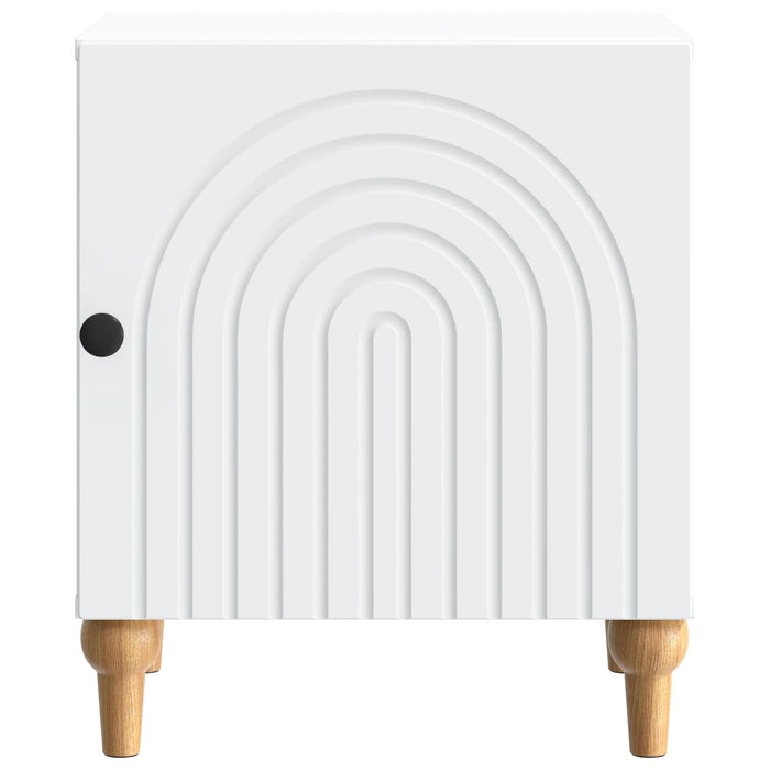 Dulap de noapte Alb 43 x 34,5 x 50 cm Lemn prelucrat - WALTI WALTI