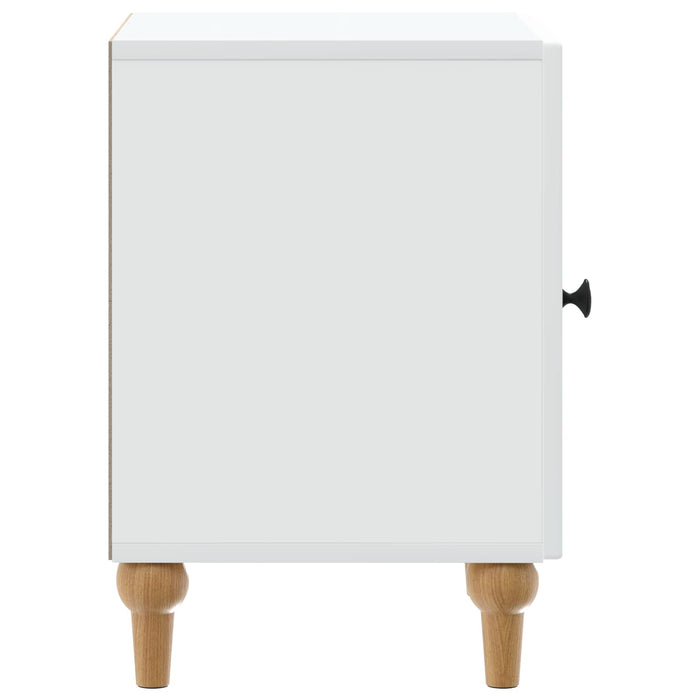 Dulap de noapte Alb 43 x 34,5 x 50 cm Lemn prelucrat - WALTI WALTI