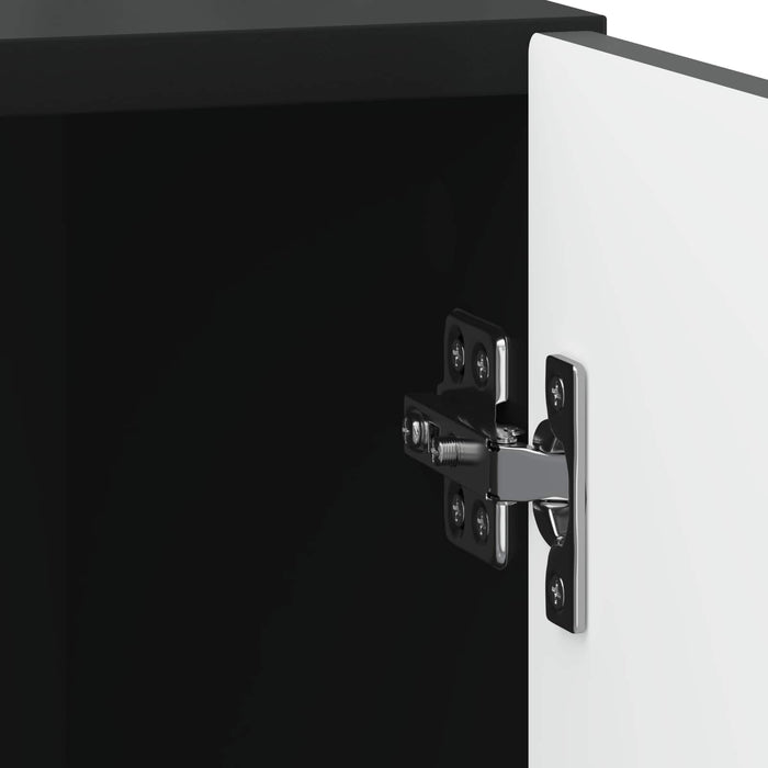 Dulap de noapte Negru 43 x 34,5 x 50 cm Lemn prelucrat - WALTI WALTI