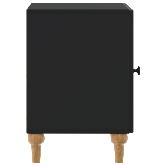 Dulap de noapte Negru 43 x 34,5 x 50 cm Lemn prelucrat - WALTI WALTI