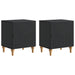 Dulap de noapte 2 pcs Negru 43 x 34,5 x 50 cm Lemn prelucrat - WALTI WALTI
