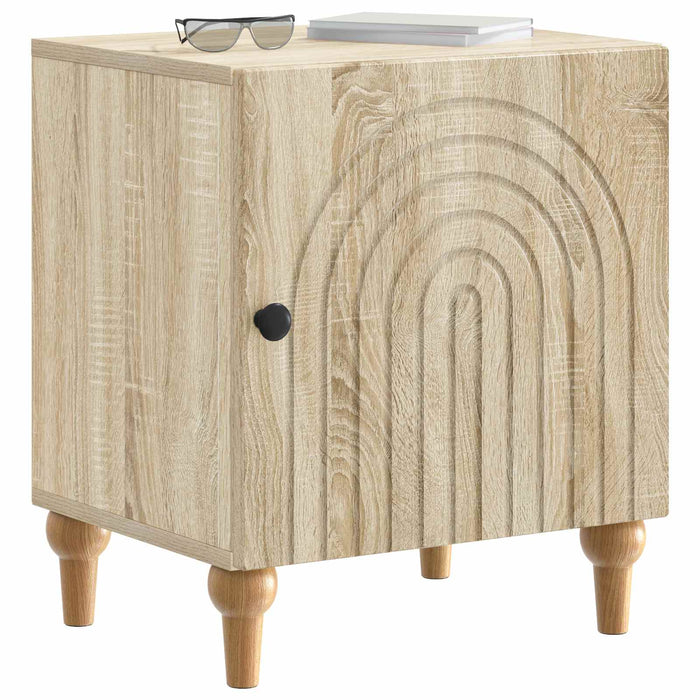 Dulap de noapte Stejar Sonoma 43 x 34,5 x 50 cm Lemn prelucrat - WALTI WALTI