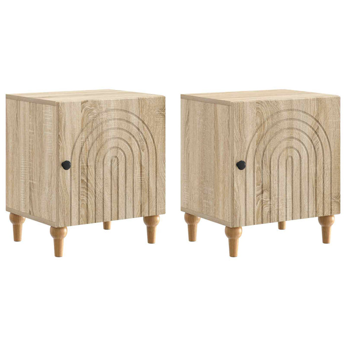 Dulap de noapte 2 pcs Stejar Sonoma 43 x 34,5 x 50 cm - WALTI WALTI