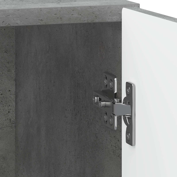 Dulap de noapte Gri Beton 43 x 34,5 x 50 cm Lemn prelucrat - WALTI WALTI