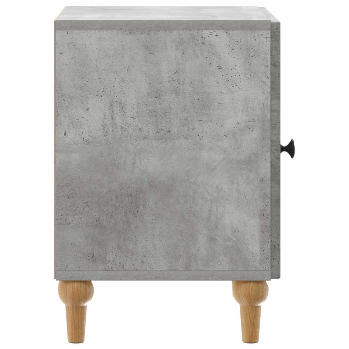 Dulap de noapte Gri Beton 43 x 34,5 x 50 cm Lemn prelucrat - WALTI WALTI