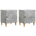 Dulap de noapte 2 pcs Gri Beton 43 x 34,5 x 50 cm - WALTI WALTI