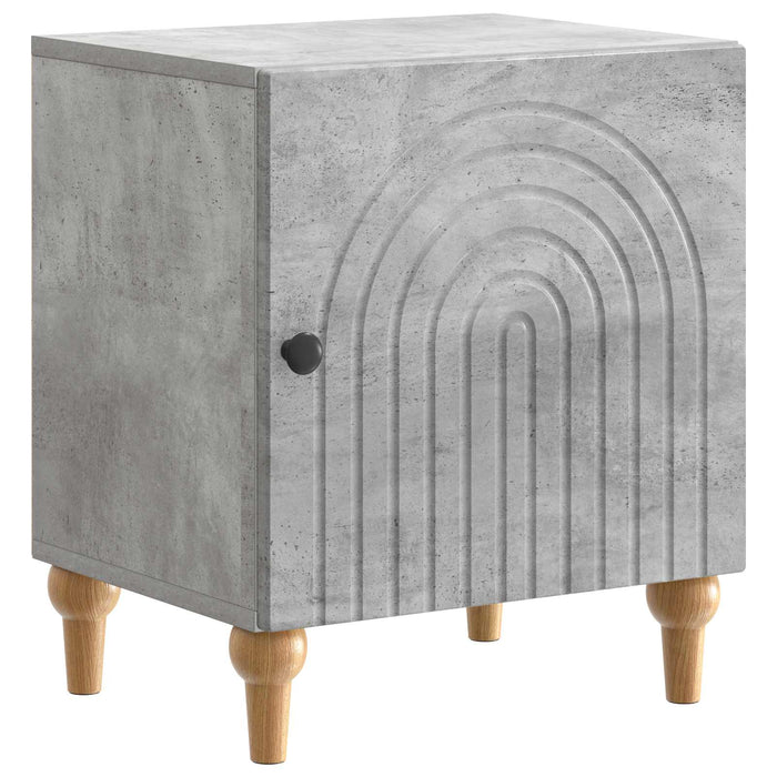 Dulap de noapte 2 pcs Gri Beton 43 x 34,5 x 50 cm - WALTI WALTI