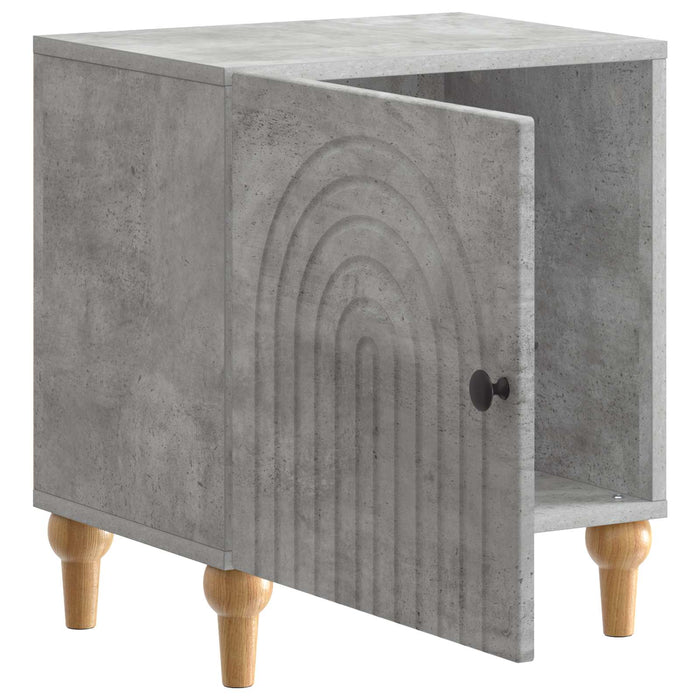 Dulap de noapte 2 pcs Gri Beton 43 x 34,5 x 50 cm - WALTI WALTI