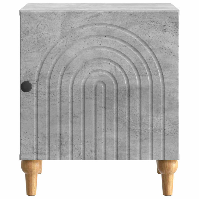 Dulap de noapte 2 pcs Gri Beton 43 x 34,5 x 50 cm - WALTI WALTI