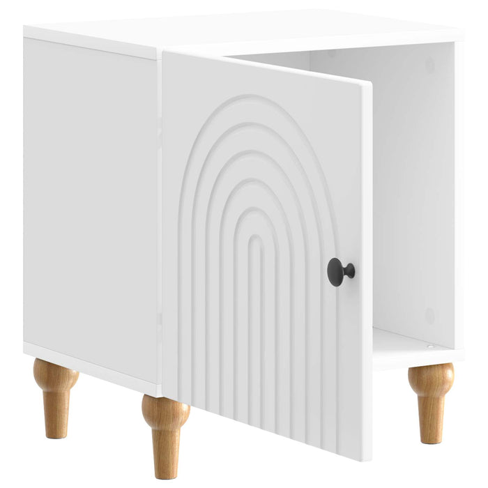 Dulap de noapte Alb foarte lucios 43 x 34,5 x 50 cm - WALTI WALTI