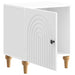 Dulap de noapte Alb foarte lucios 43 x 34,5 x 50 cm - WALTI WALTI