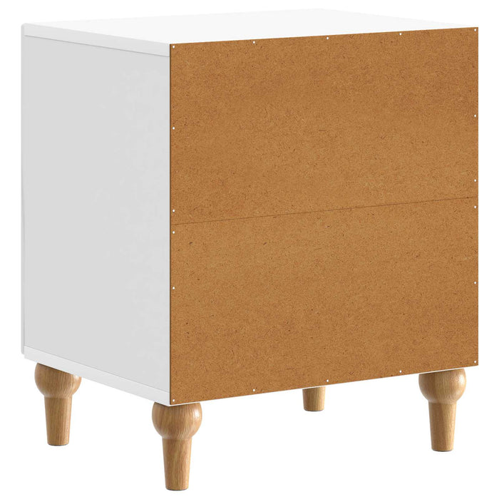 Dulap de noapte Alb foarte lucios 43 x 34,5 x 50 cm - WALTI WALTI