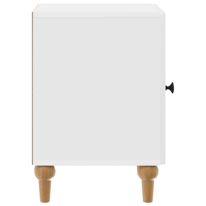 Dulap de noapte Alb foarte lucios 43 x 34,5 x 50 cm - WALTI WALTI