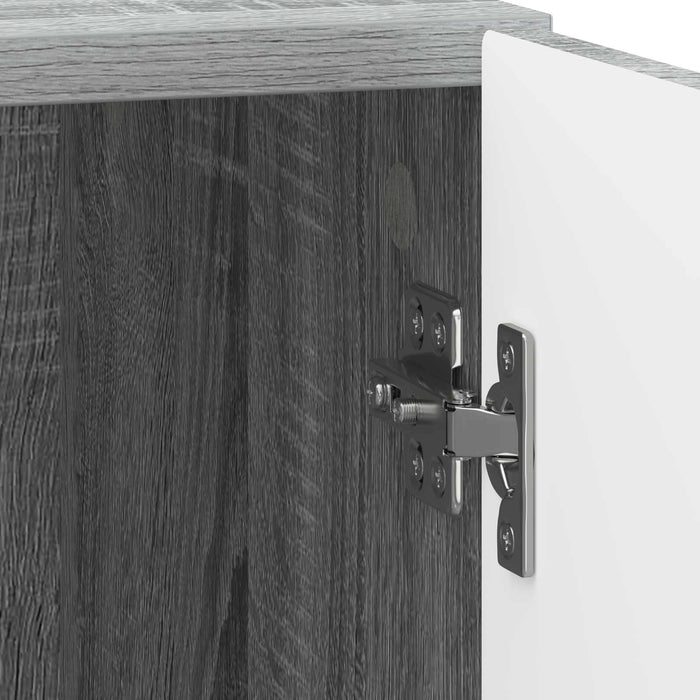 Dulap de noapte Sonoma gri 43 x 34,5 x 50 cm Lemn prelucrat - WALTI WALTI