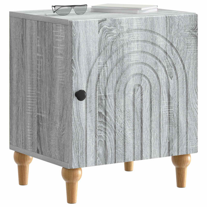 Dulap de noapte Sonoma gri 43 x 34,5 x 50 cm Lemn prelucrat - WALTI WALTI