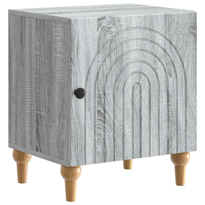 Dulap de noapte 2 pcs Sonoma gri 43 x 34,5 x 50 cm - WALTI WALTI