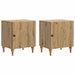Dulap de noapte 2 pcs Stejar Artizanal 43 x 34,5 x 50 cm - WALTI WALTI