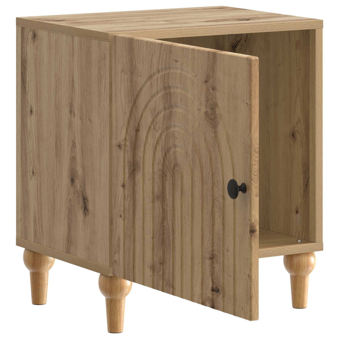 Dulap de noapte 2 pcs Stejar Artizanal 43 x 34,5 x 50 cm - WALTI WALTI