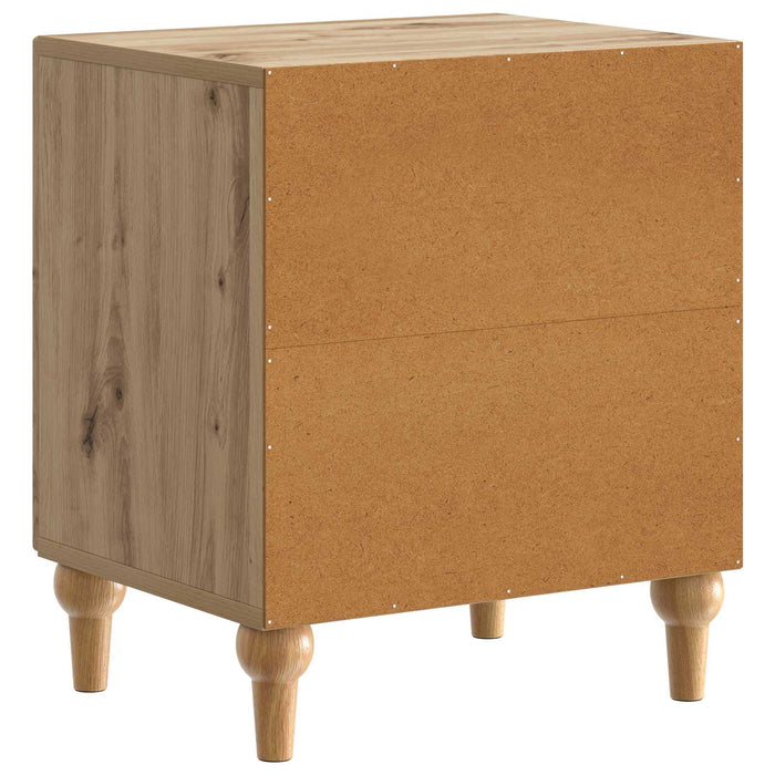 Dulap de noapte 2 pcs Stejar Artizanal 43 x 34,5 x 50 cm - WALTI WALTI