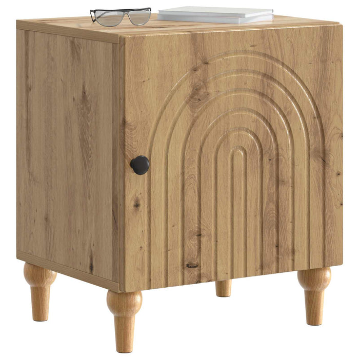 Dulap de noapte 2 pcs Stejar Artizanal 43 x 34,5 x 50 cm - WALTI WALTI