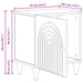 Dulap de noapte 2 pcs Stejar Artizanal 43 x 34,5 x 50 cm - WALTI WALTI