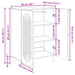 Bufet Alb 66 x 34,5 x 90 cm Lemn prelucrat - WALTI WALTI