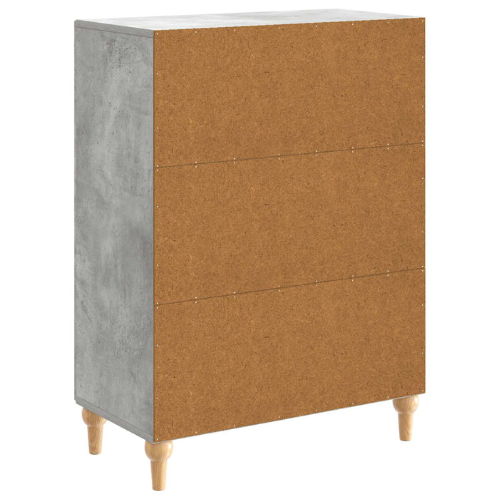 Bufet Gri Beton 66 x 34,5 x 90 cm Lemn prelucrat - WALTI WALTI