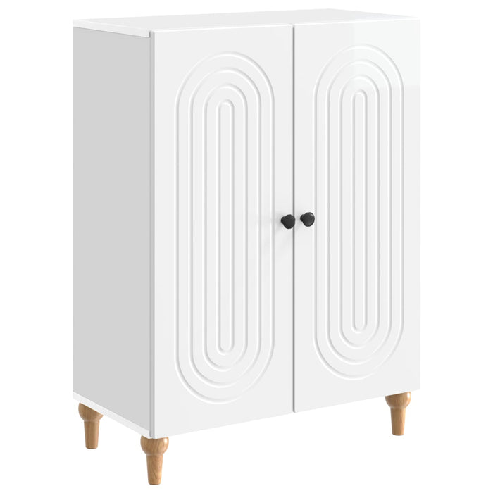 Bufet Alb foarte lucios 66 x 34,5 x 90 cm Lemn prelucrat - WALTI WALTI
