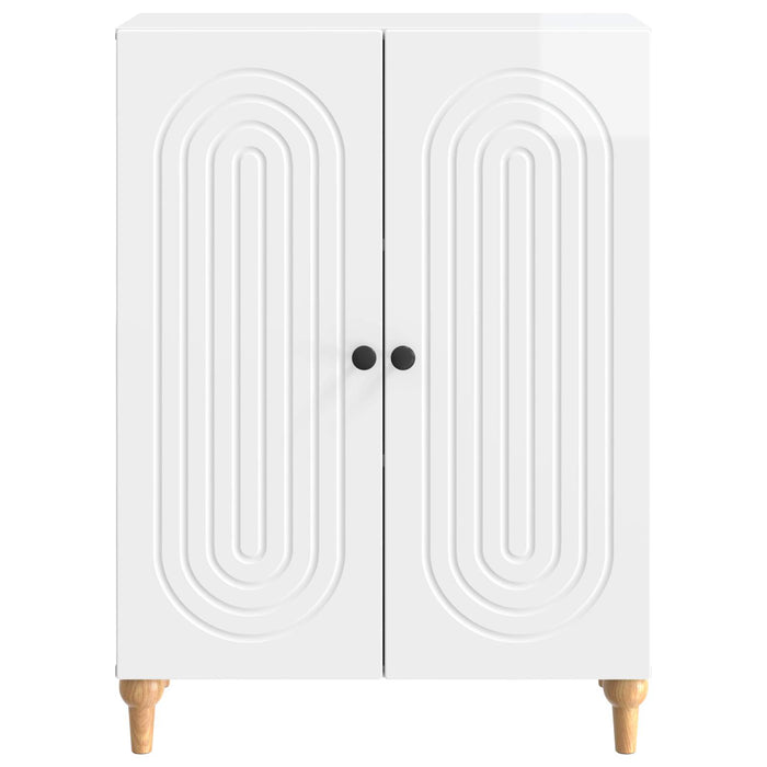 Bufet Alb foarte lucios 66 x 34,5 x 90 cm Lemn prelucrat - WALTI WALTI