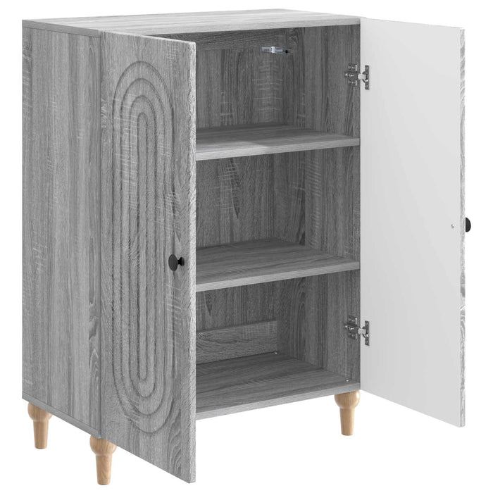 Bufet Sonoma gri 66 x 34,5 x 90 cm Lemn prelucrat - WALTI WALTI