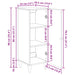 Bufet Alb 33 x 34,5 x 90 cm Lemn prelucrat - WALTI WALTI