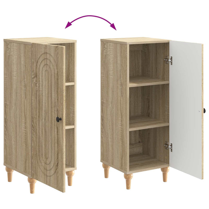 Bufet Stejar Sonoma 33 x 34,5 x 90 cm Lemn prelucrat - WALTI WALTI