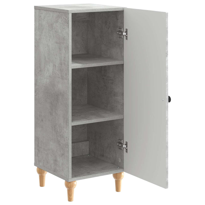 Bufet Gri Beton 33 x 34,5 x 90 cm Lemn prelucrat - WALTI WALTI
