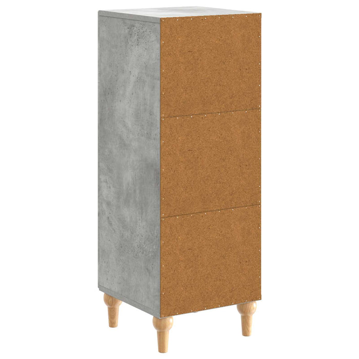 Bufet Gri Beton 33 x 34,5 x 90 cm Lemn prelucrat - WALTI WALTI