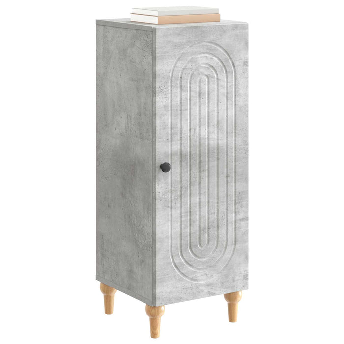 Bufet Gri Beton 33 x 34,5 x 90 cm Lemn prelucrat - WALTI WALTI