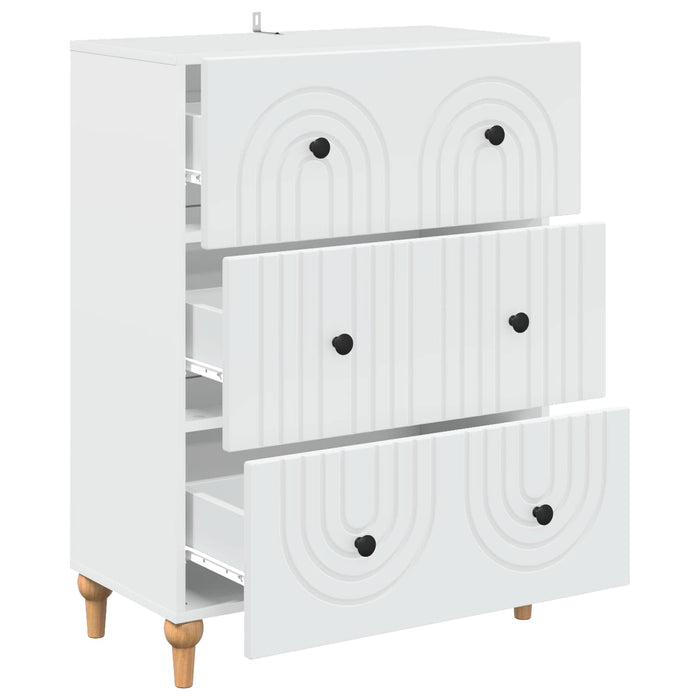 Dulap cu sertare Alb 66 x 34,5 x 90 cm Lemn prelucrat - WALTI WALTI
