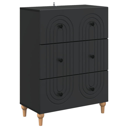 Dulap cu sertare Negru 66 x 34,5 x 90 cm Lemn prelucrat - WALTI WALTI