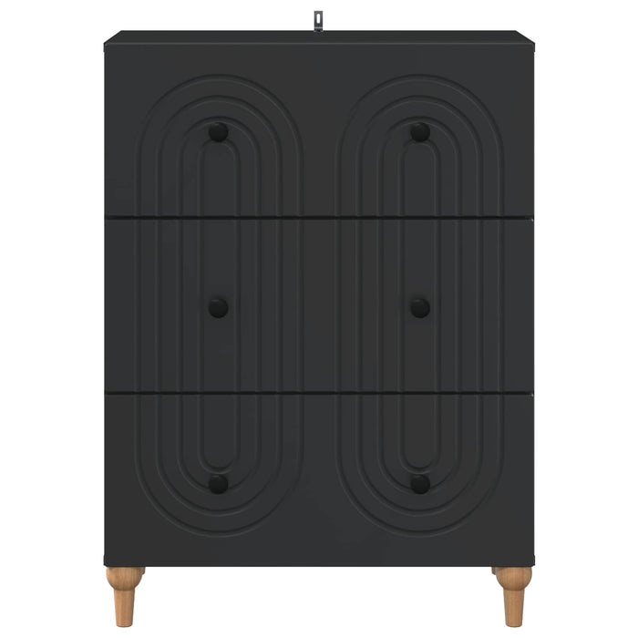 Dulap cu sertare Negru 66 x 34,5 x 90 cm Lemn prelucrat - WALTI WALTI