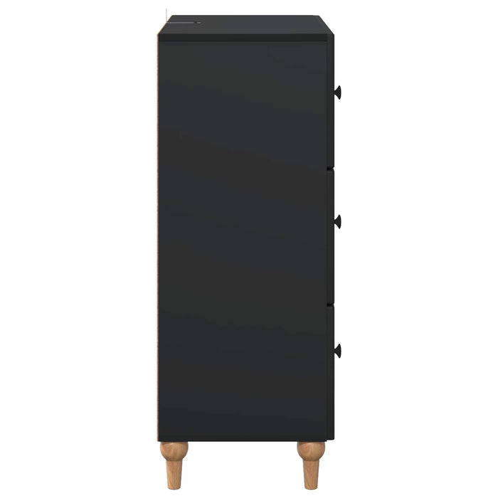 Dulap cu sertare Negru 66 x 34,5 x 90 cm Lemn prelucrat - WALTI WALTI