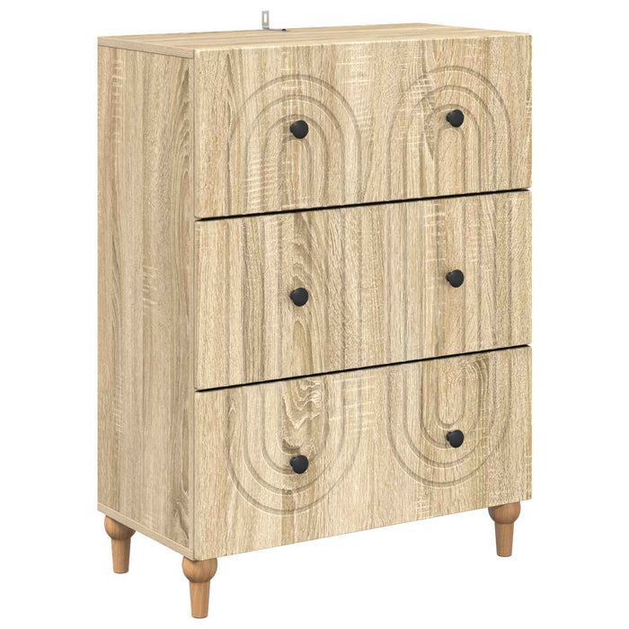 Dulap cu sertare Stejar Sonoma 66 x 34,5 x 90 cm Lemn prelucrat - WALTI WALTI