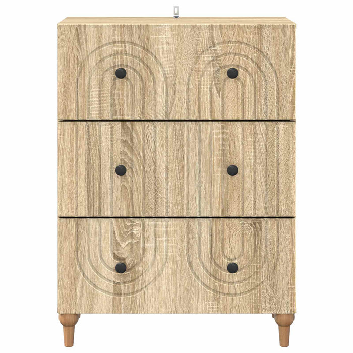 Dulap cu sertare Stejar Sonoma 66 x 34,5 x 90 cm Lemn prelucrat - WALTI WALTI