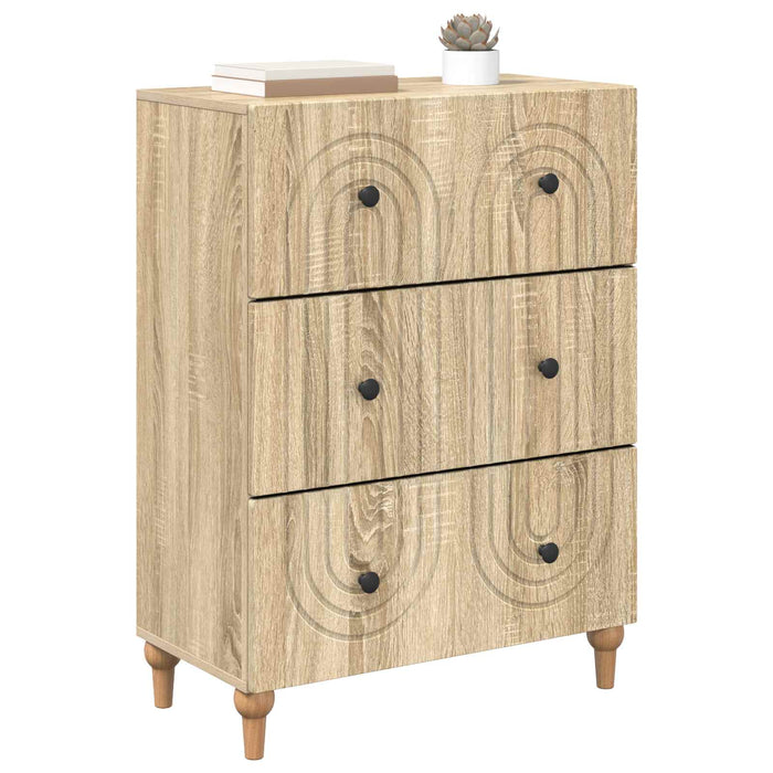 Dulap cu sertare Stejar Sonoma 66 x 34,5 x 90 cm Lemn prelucrat - WALTI WALTI
